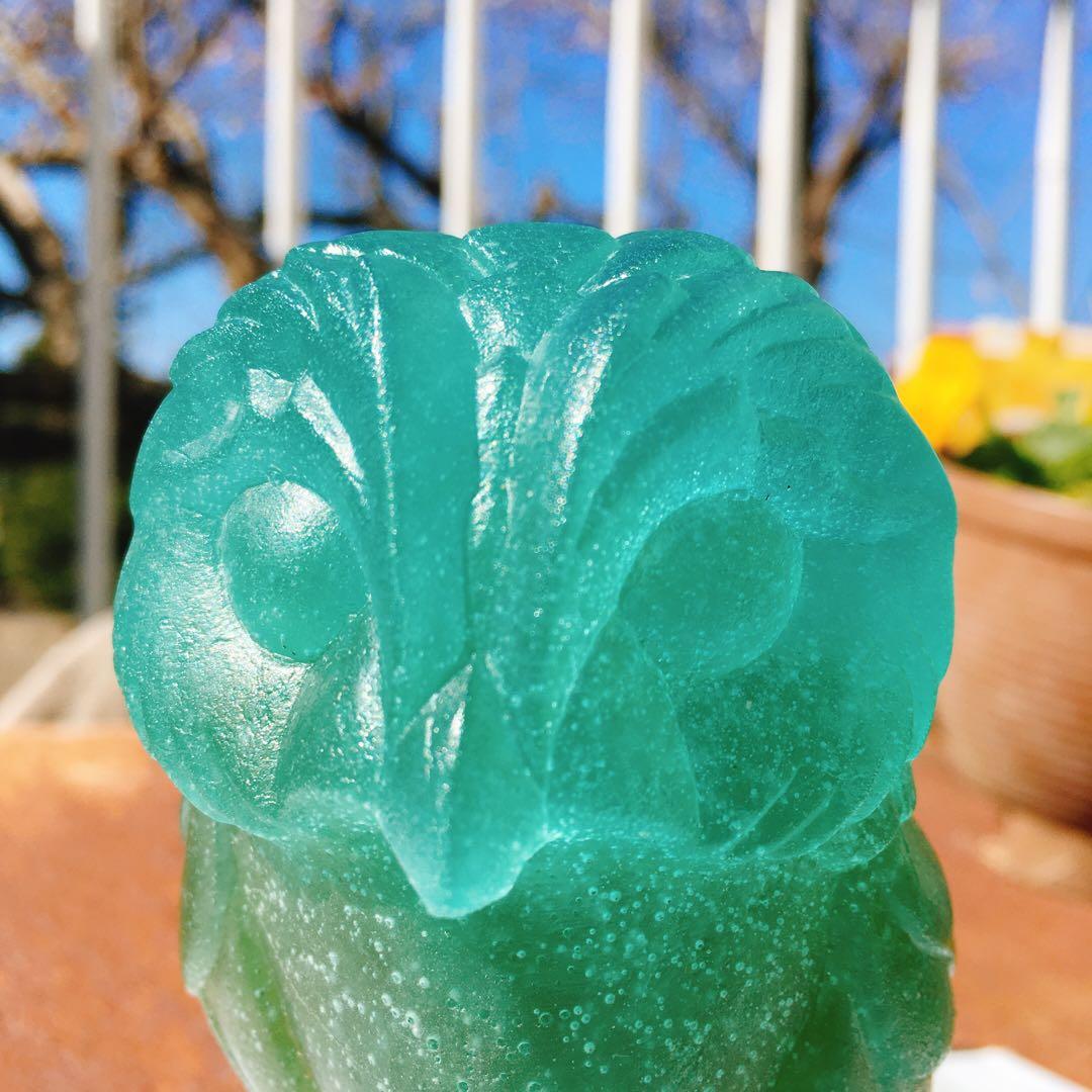 フクロウ　梟　ドーム　フランス　クリスタル　水晶　ナンシー　エミールガレ　バカラ