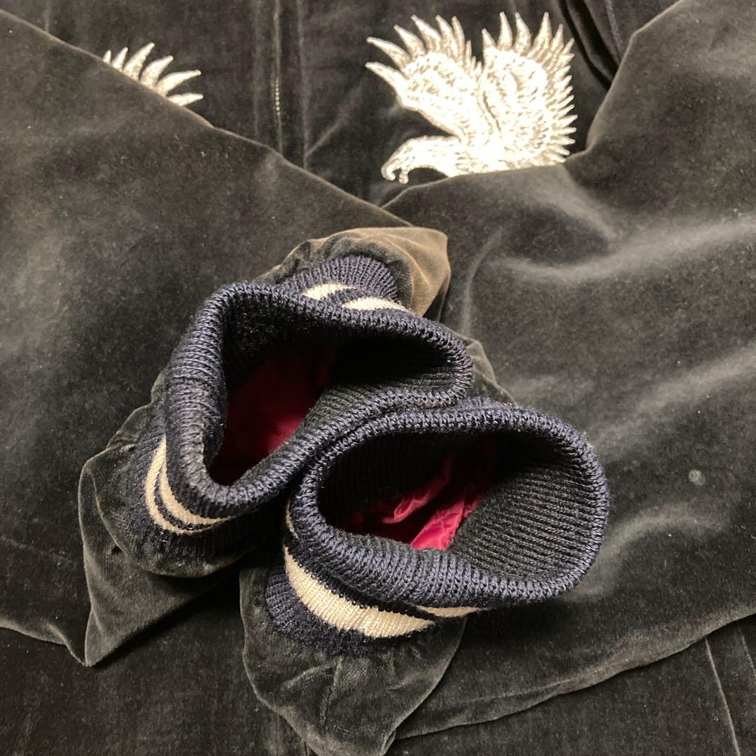 MODERN VOICE 90s 別珍スーベニアジャケット 鷲刺繍 黒 横須賀