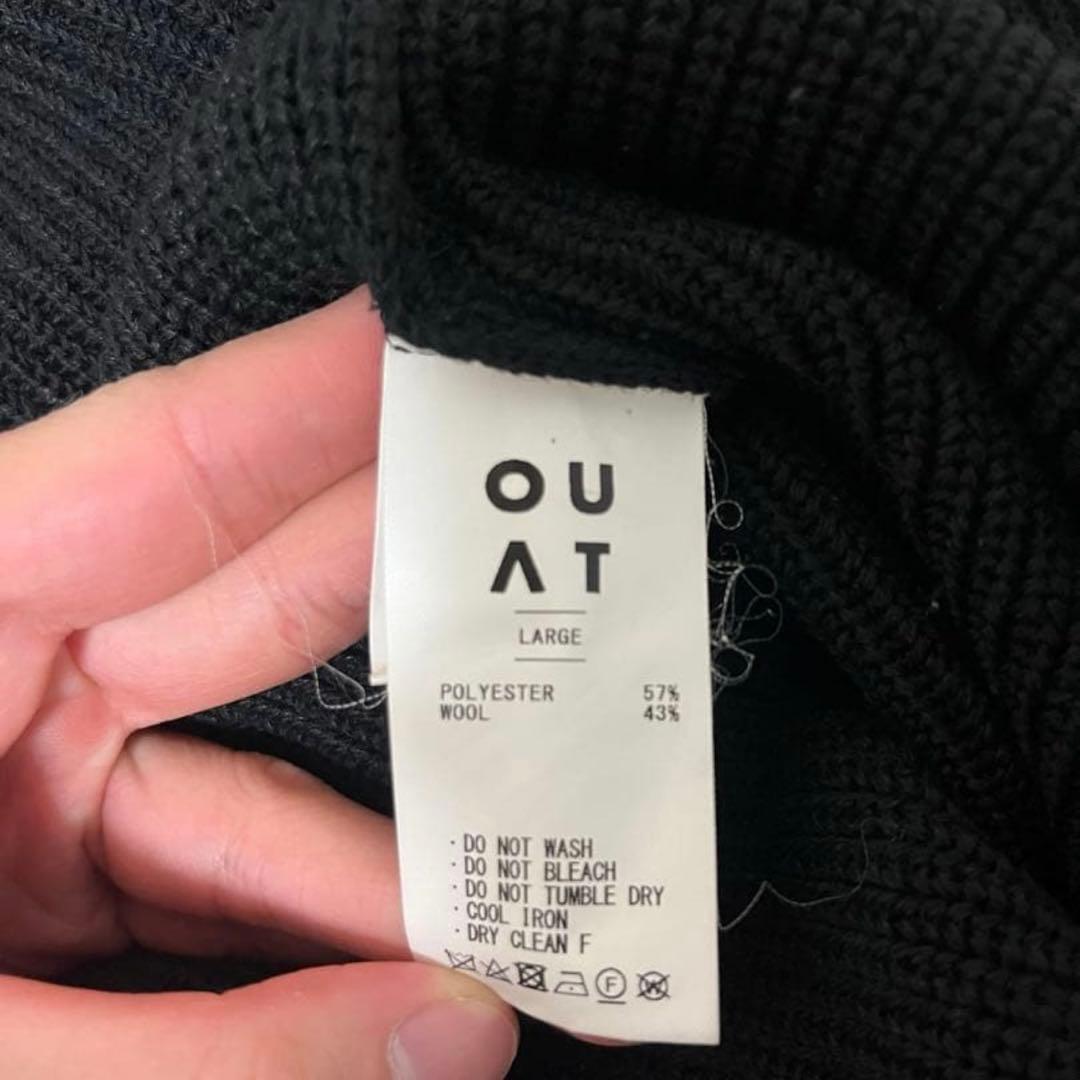 トップス ouat office cardigan black