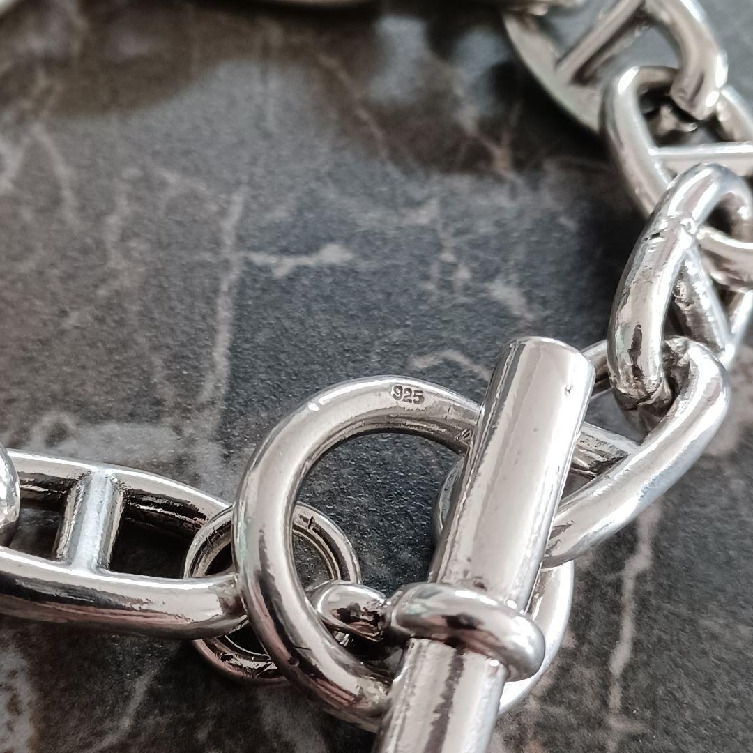 シェーヌダンクル 925 ブレスレット シルバー メンズ レディース 太 ブレス