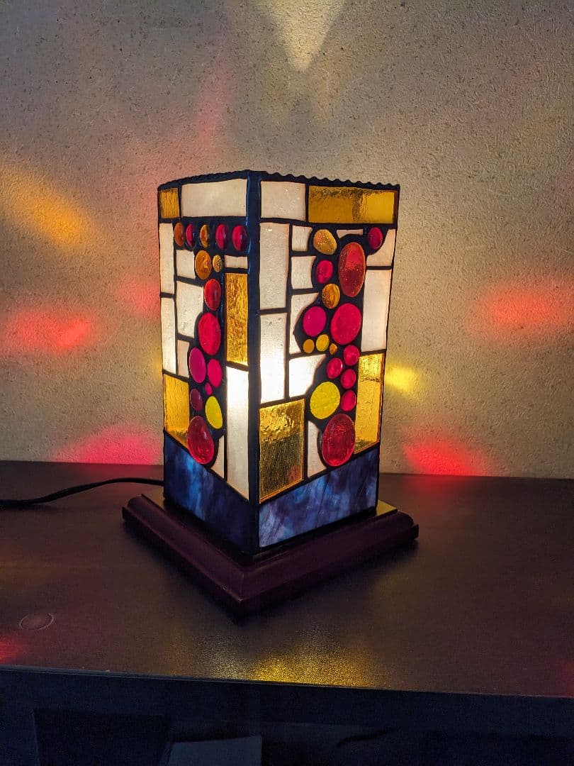 ナギットを使用したって和風4面ランプ