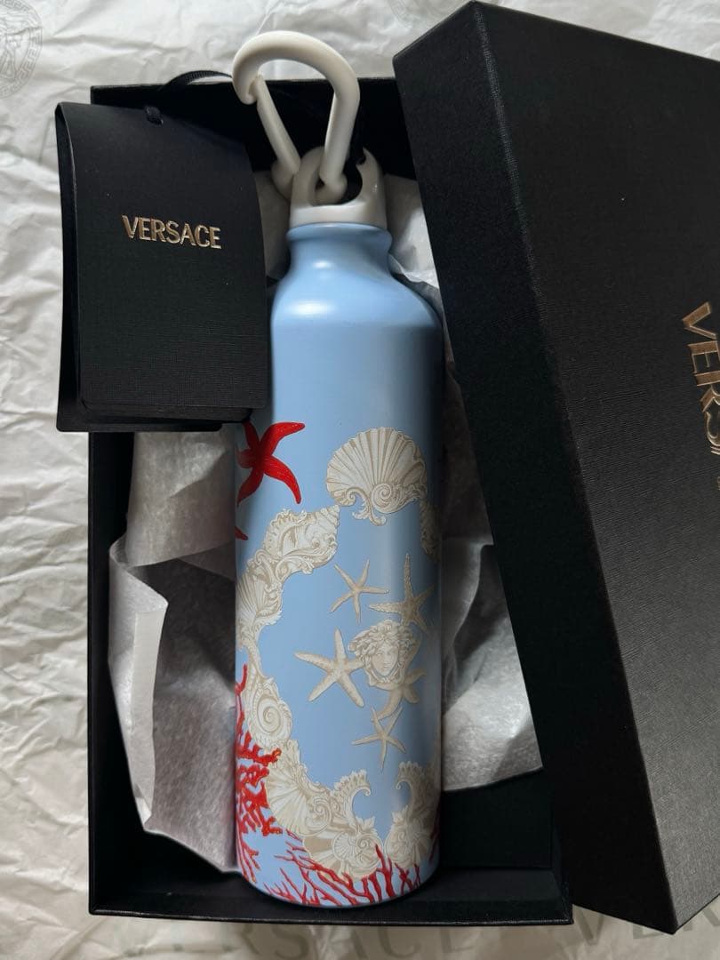 新品未使用 ヴェルサーチVERSACE 海洋モチーフ ボトル　水筒