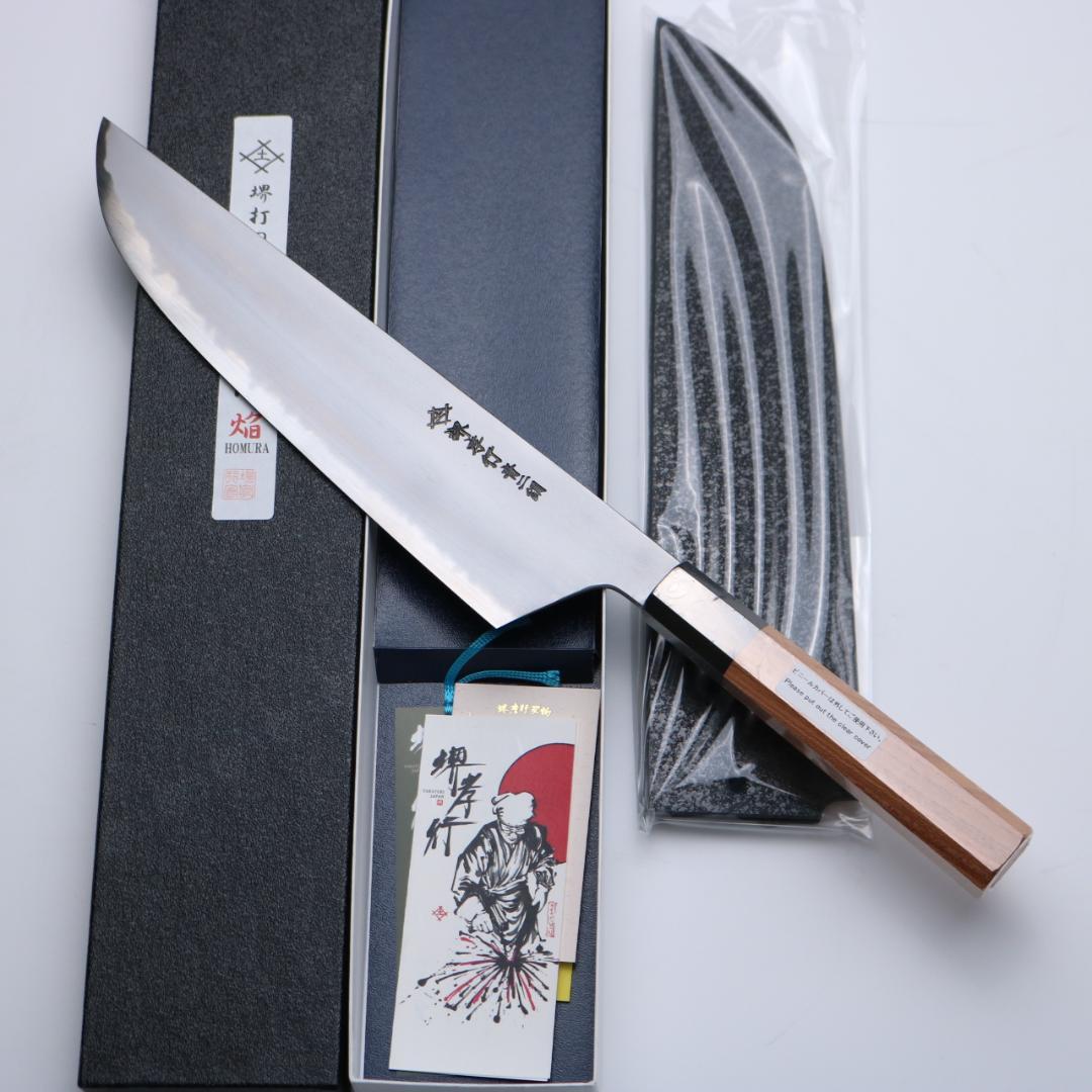 堺孝行 牛刀包丁 焔 240mm 青二鋼