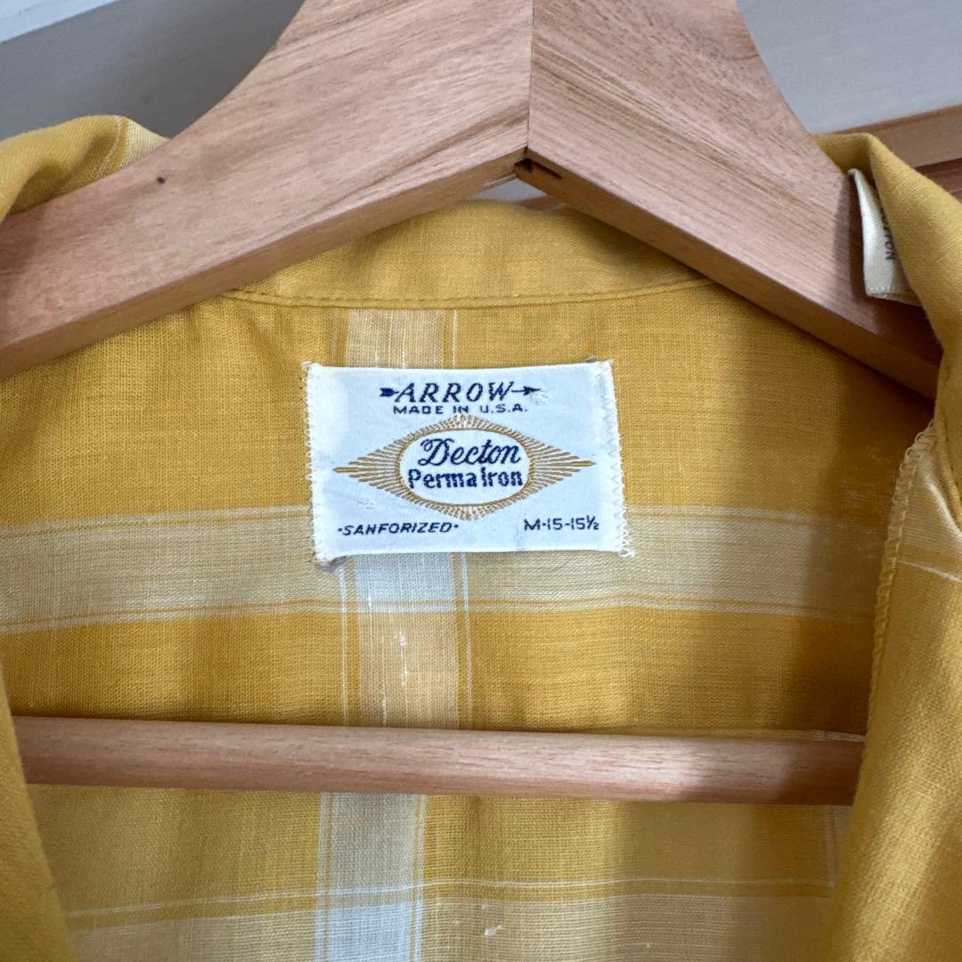 60s ARROW Decton Perma-iron 長袖シャツ