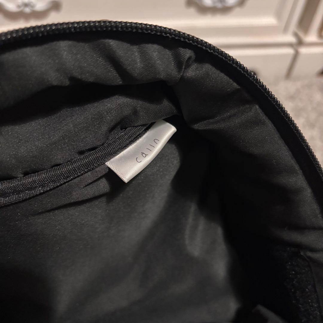 Calin カラン　ブラック マザーズバッグ　マグネット