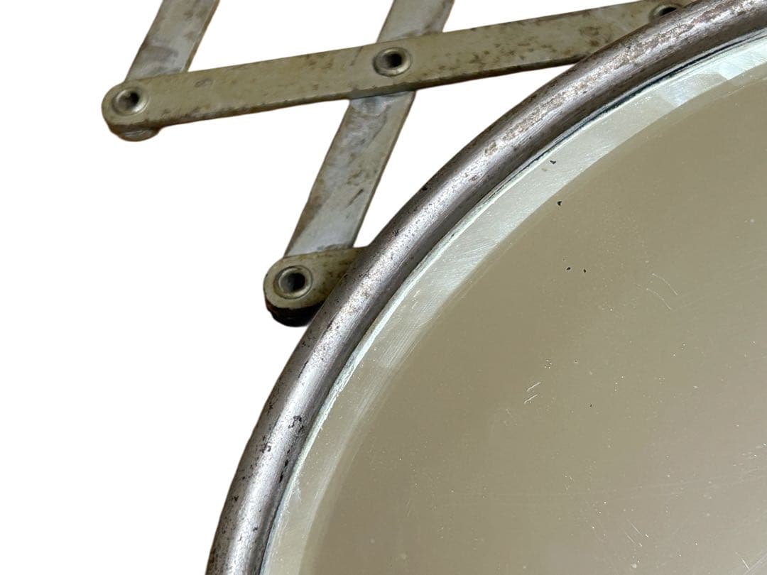 40s ビンテージ アーム 蛇腹式 ウォールミラー 鏡 シャビー