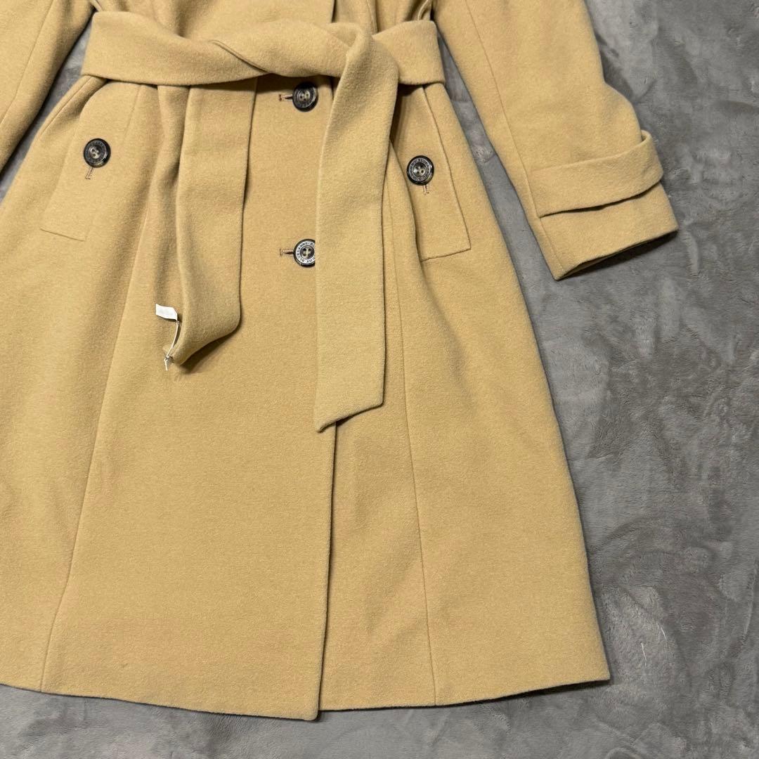 Burberry blue label コート ノバチェック ベルト ベージュ