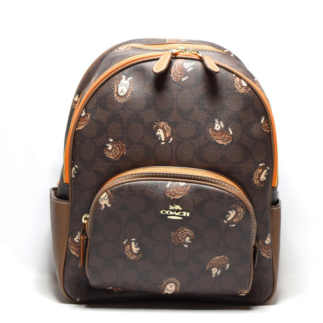 【新品未使用】COACH　コーチ　リュック　ヘッジホッグプリント　レディース