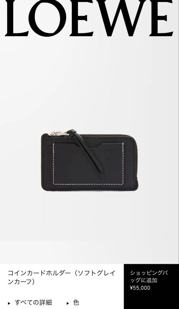 【ワケあり特価】LOEWE ケース ブラック