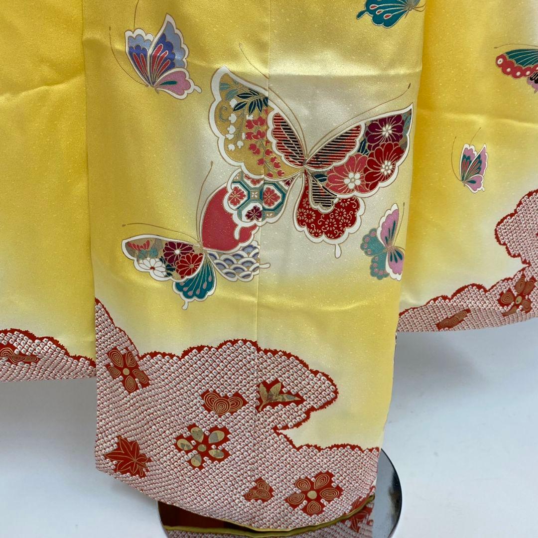 7歳○着物○正絹○七五三　女の子　黄色