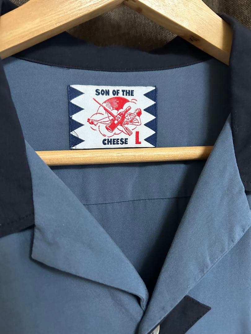 SON OF THE CHEESE サノバチーズ オープンカラー レーヨン L