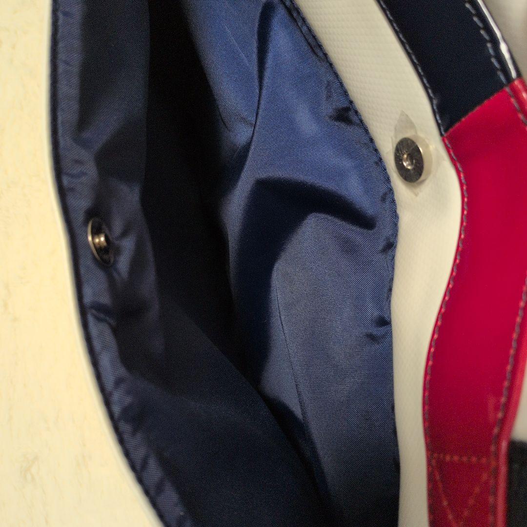 美品♡トミーヒルフィガーゴルフ ロッカーバック レザー エナメル トートバッグ