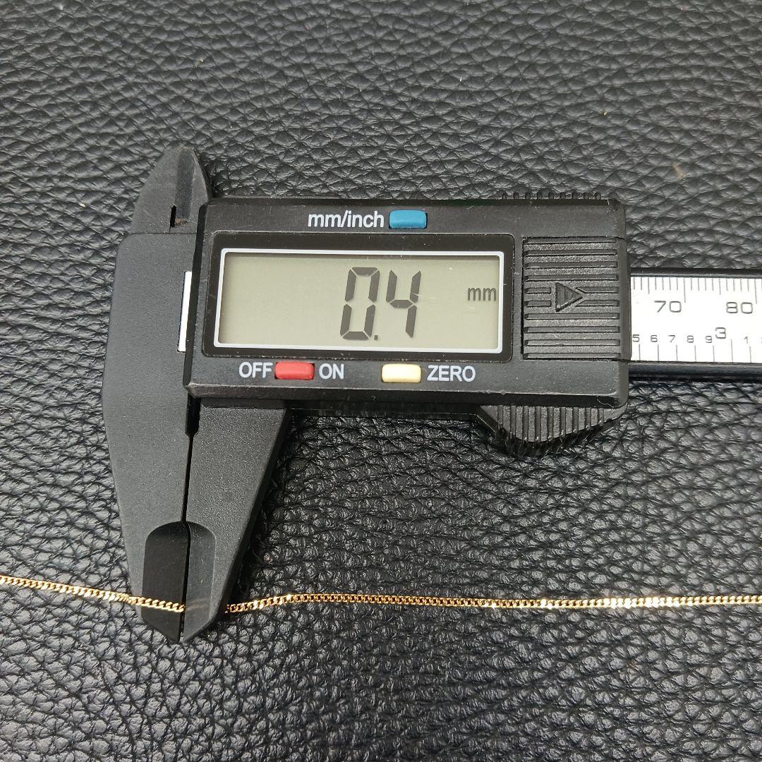 (C011318) K18 YG ネックレス 喜平2面シングル ホールマーク