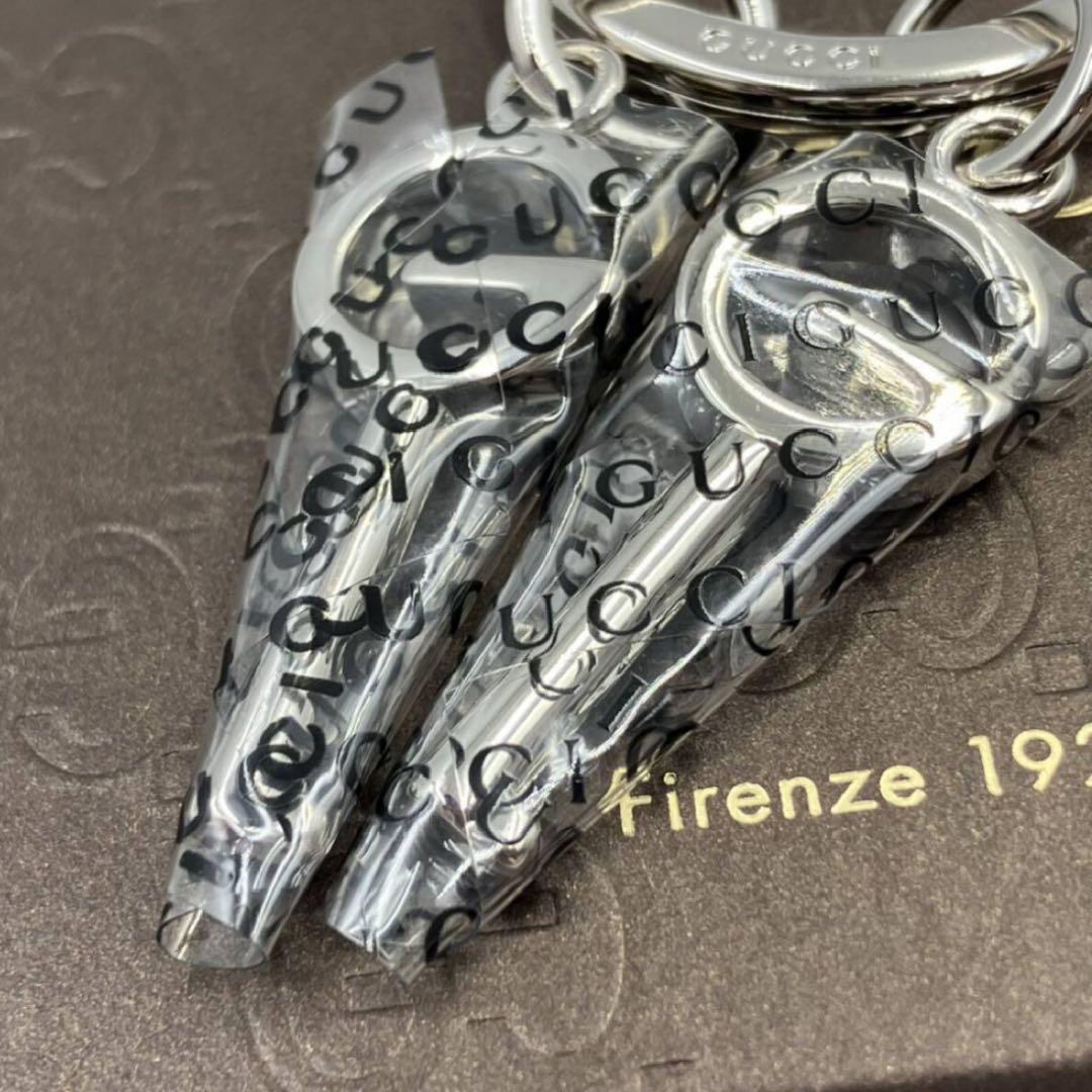 【未使用品】　GUCCI　グッチ　Gロゴ　鍵デザイン　キーリング　キーホルダー