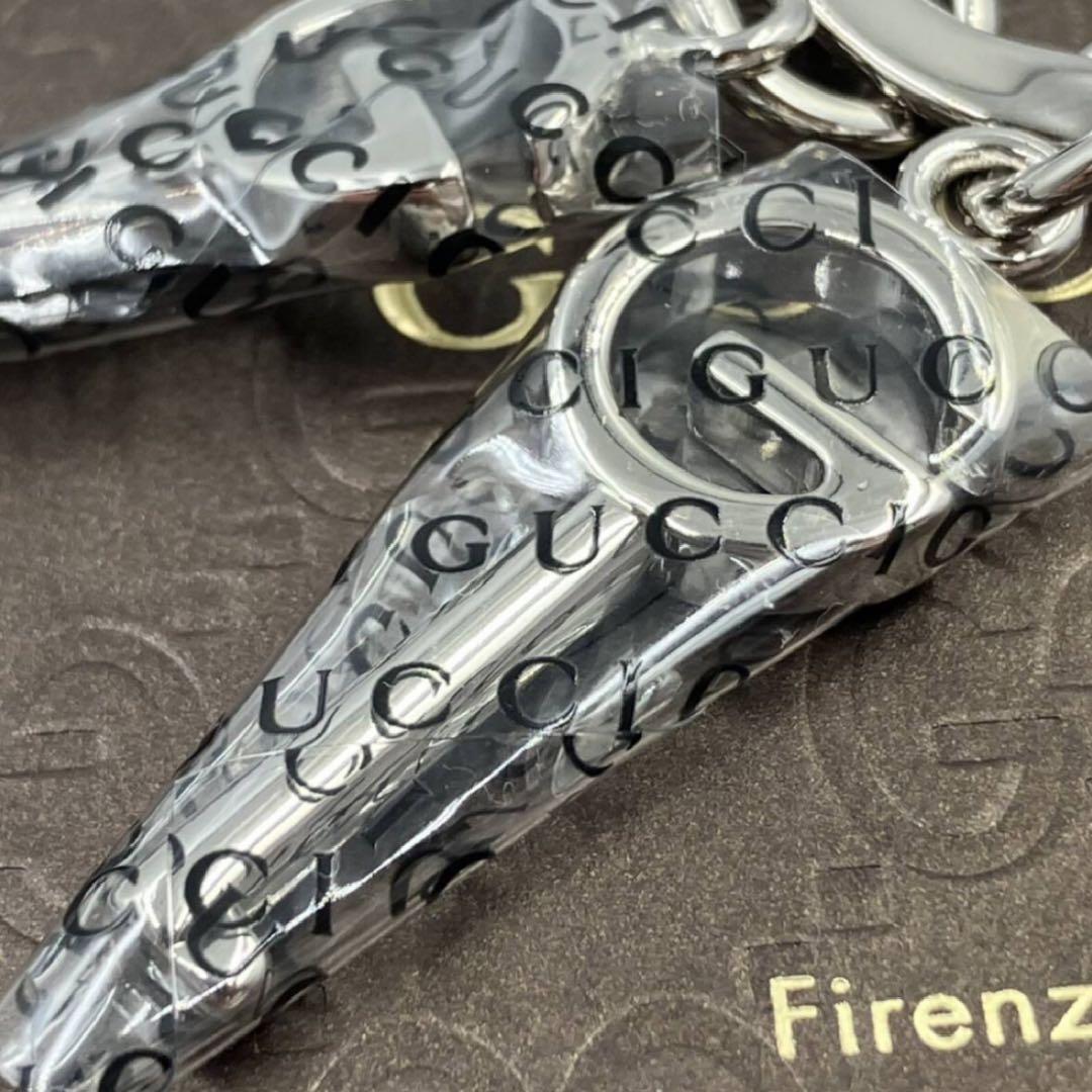 【未使用品】　GUCCI　グッチ　Gロゴ　鍵デザイン　キーリング　キーホルダー