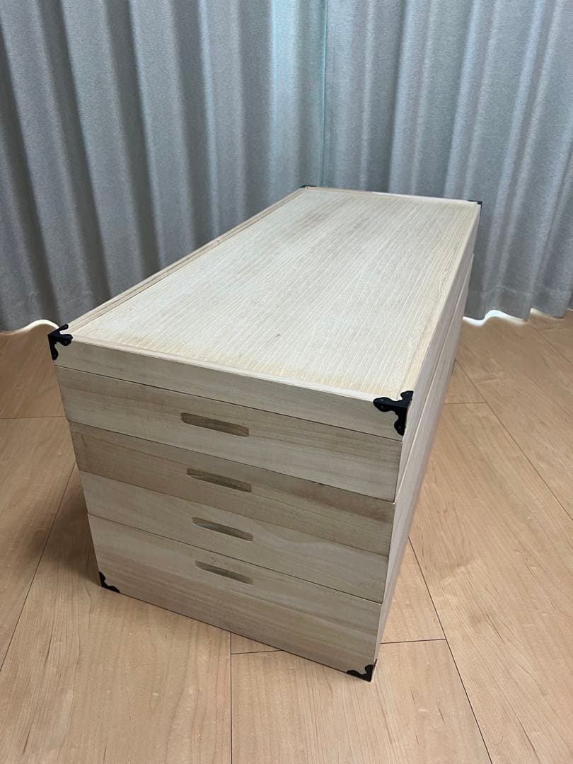 着物 収納ケース　桐箱 4段 衣裳ケース 国産　肥前桐民芸