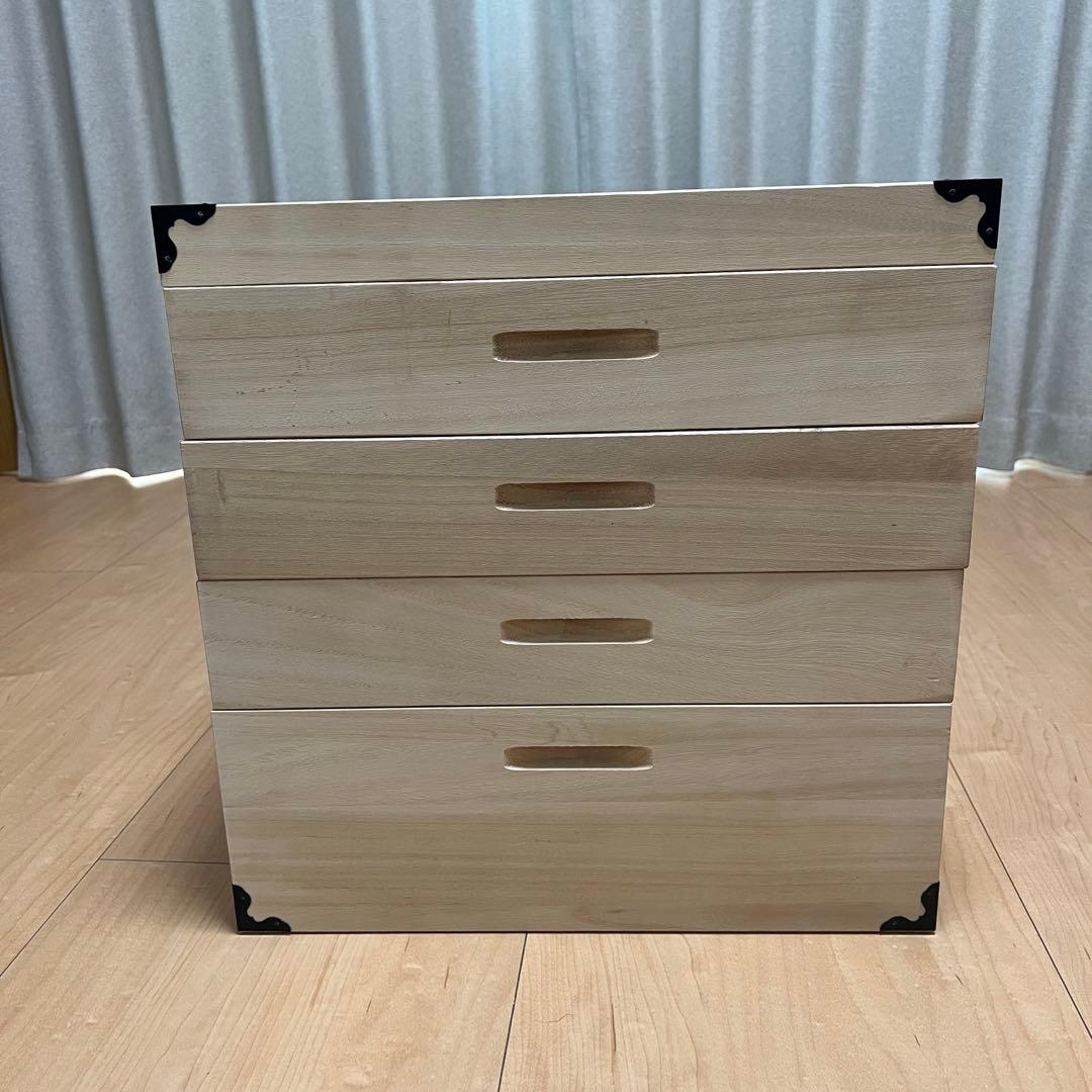 着物 収納ケース　桐箱 4段 衣裳ケース 国産　肥前桐民芸