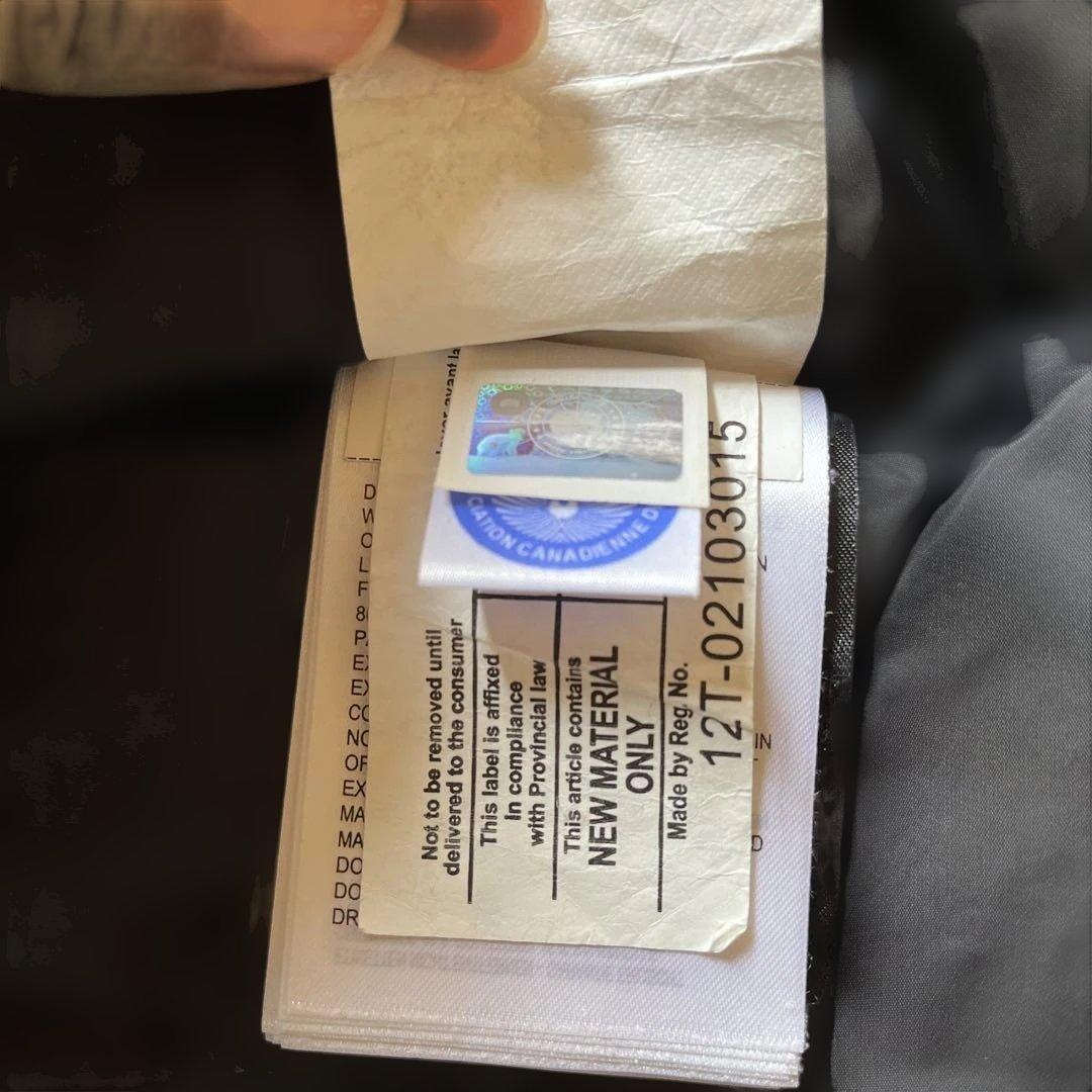 カナダグース　ダウンベスト　ブラック　S　クリーニング済み