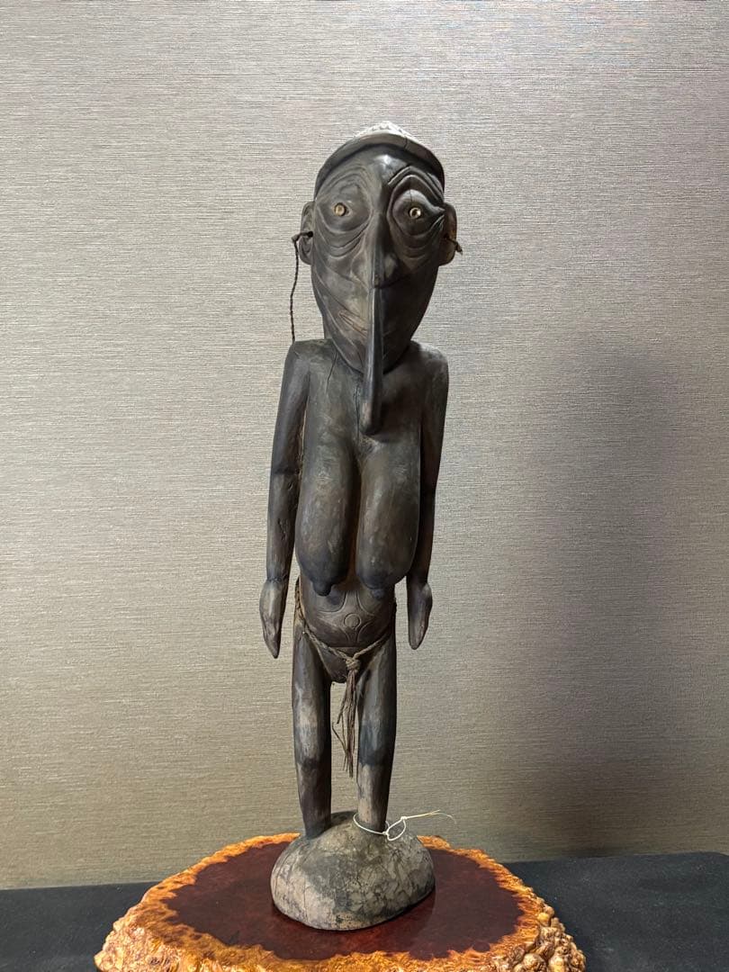 アフリカンアート62cm/人形アンティーク・骨董・レトロ・フィギュア・オブジェ