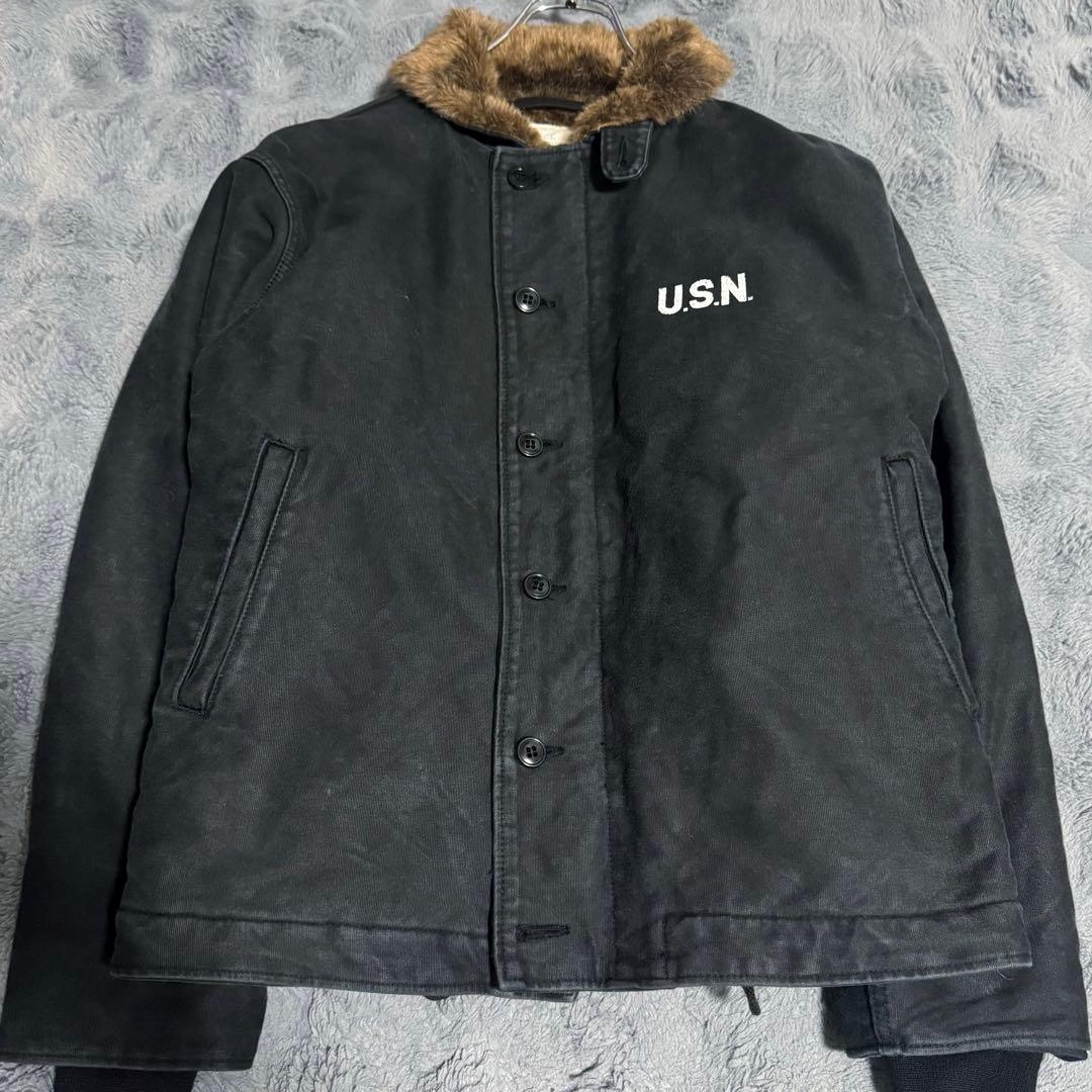 NAVY DEPARTMENT U.S.N デッキジャケット 38 HUSTON