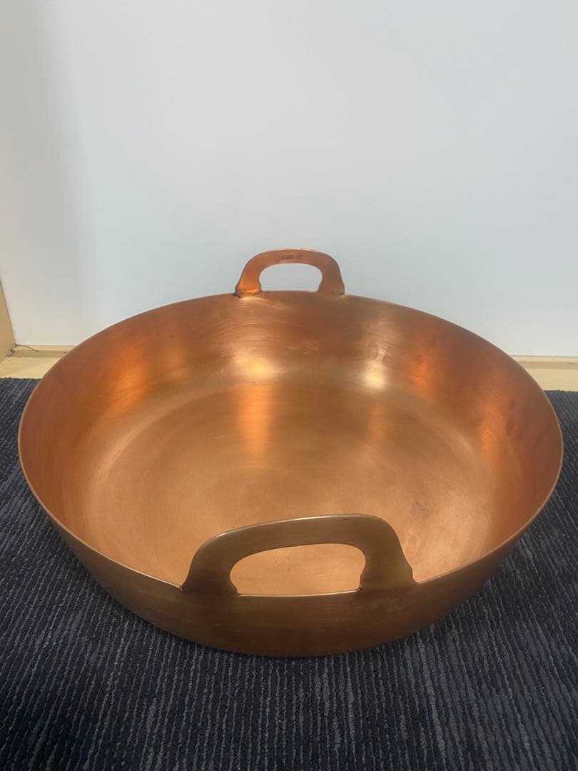 純銅製 業務用 大型 銅鍋 天ぷら鍋 42cm