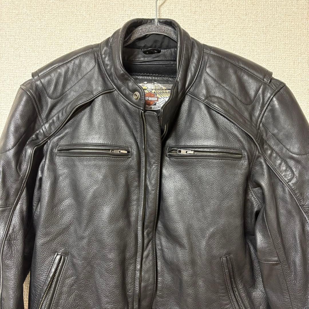 Harley-Davidson レザージャケット L スカル 本革 ライナー付