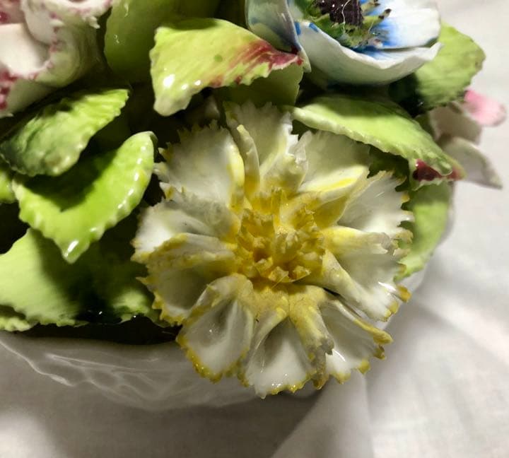 英国コールポート　陶花(フローラ)10輪フラワーポット