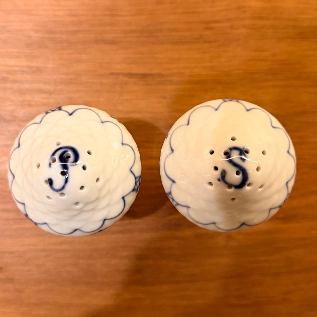 ロイヤルコペンハーゲン　 ペッパー＆ソルト ブルーフルーテッド