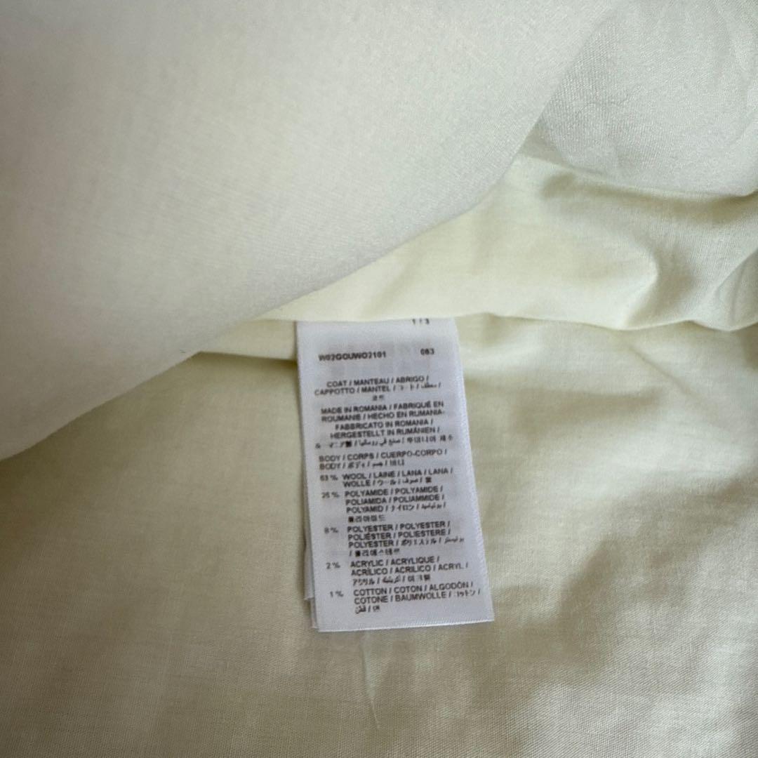 Bonpoint ベージュ ダブルブレスト ウールコート　14A