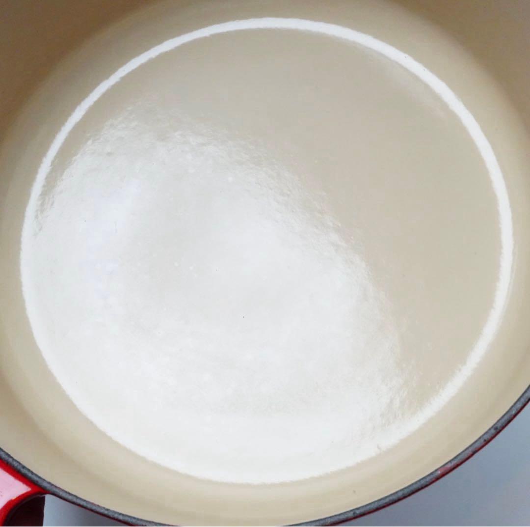 【美品】LE CREUSET　ココット ジャポネーズ チェリーレッド　24cm