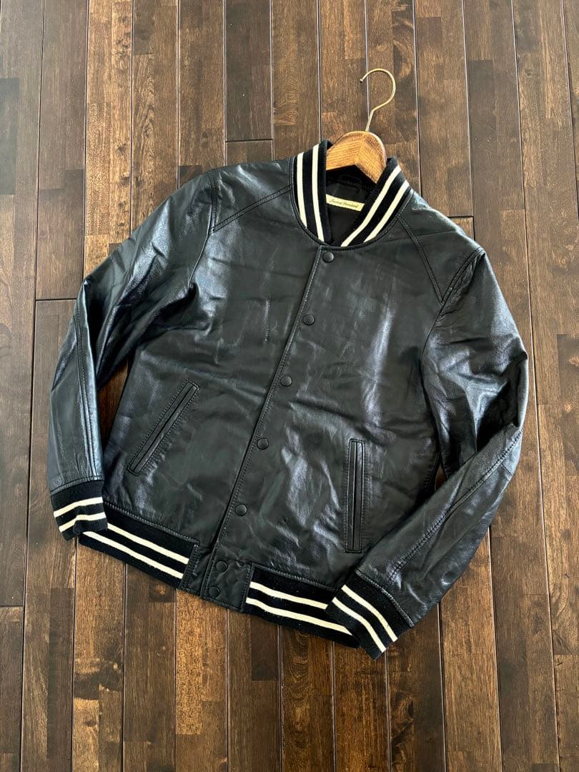 ジャーナルスタンダード/希少 シープレザーJKT 羊革 スタジャン ブラック M