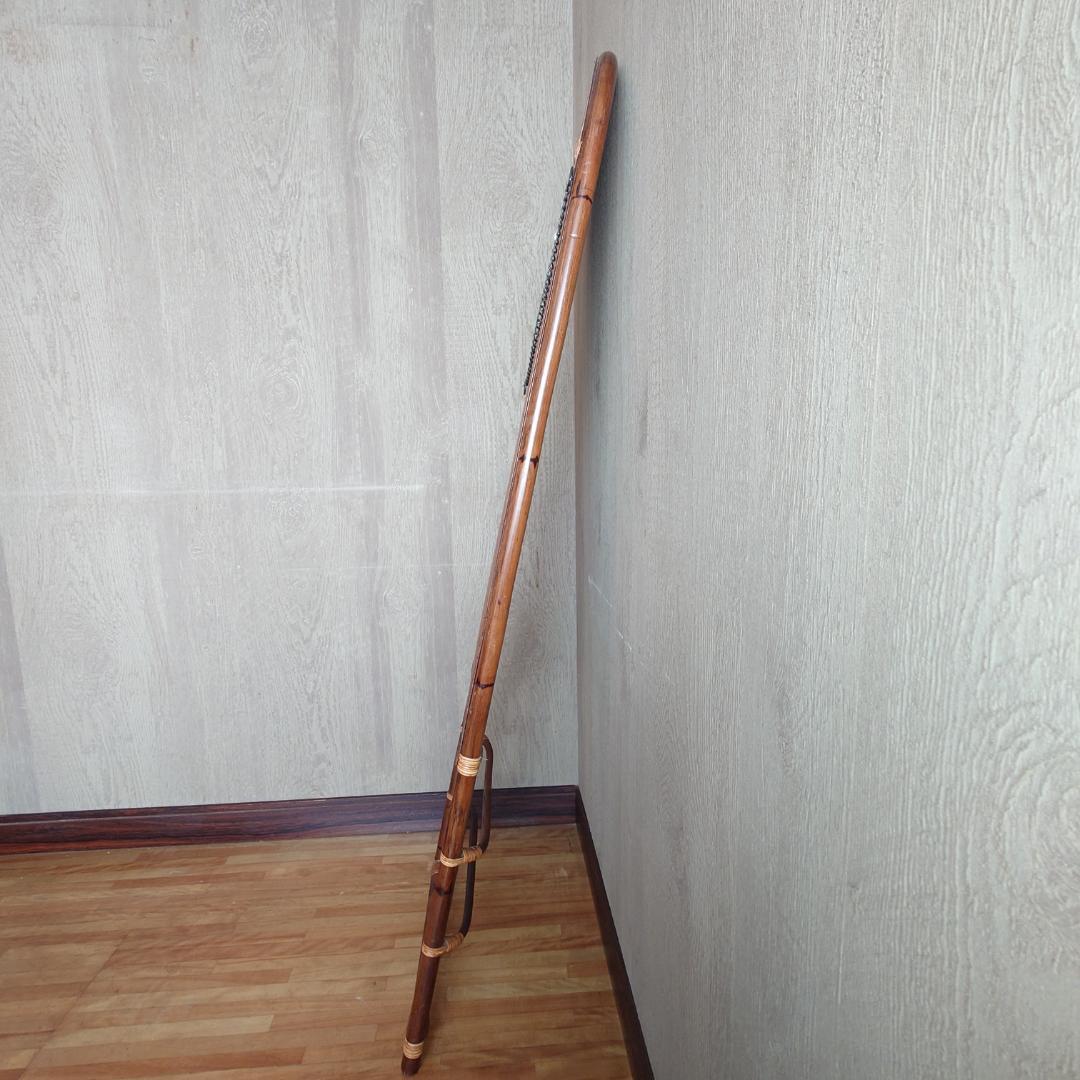 ラタン製スタンドミラー 高さ142cm【匿名配送】