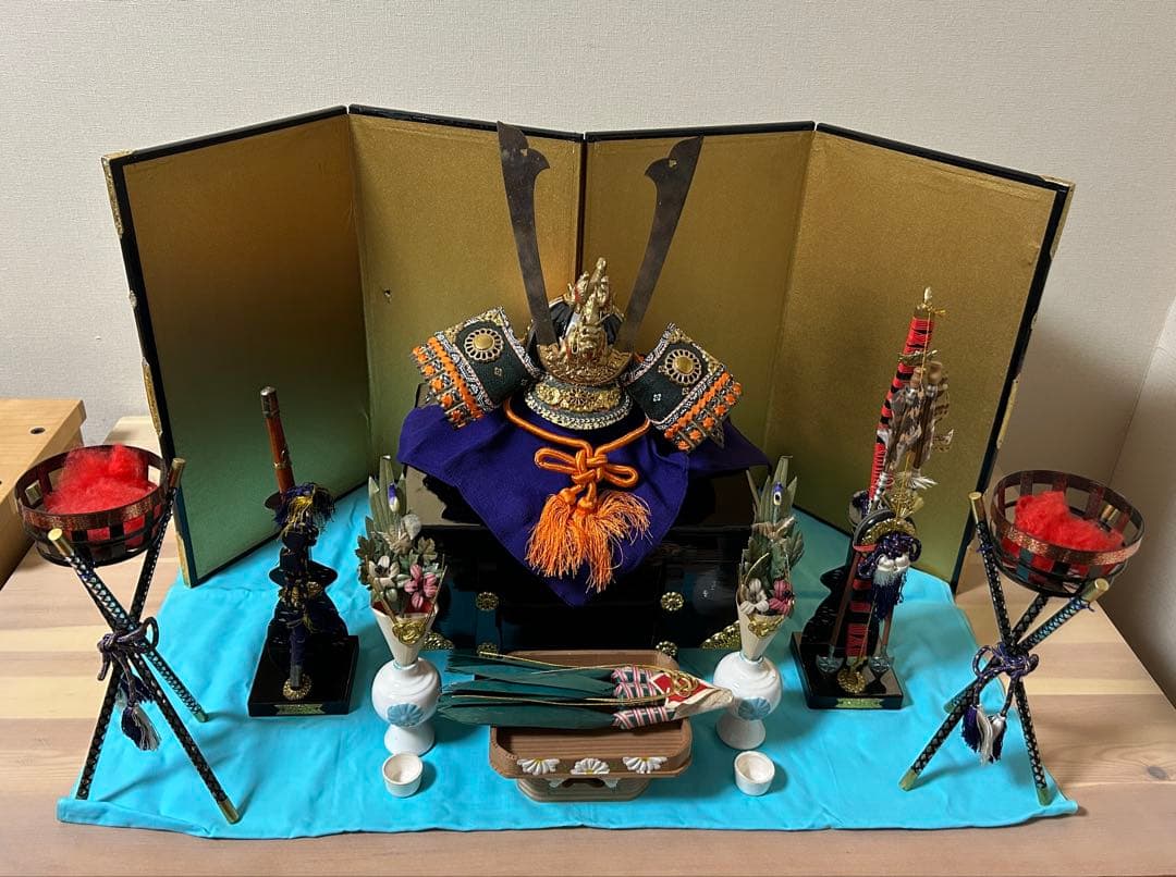 アンティーク　五月人形　兜飾り