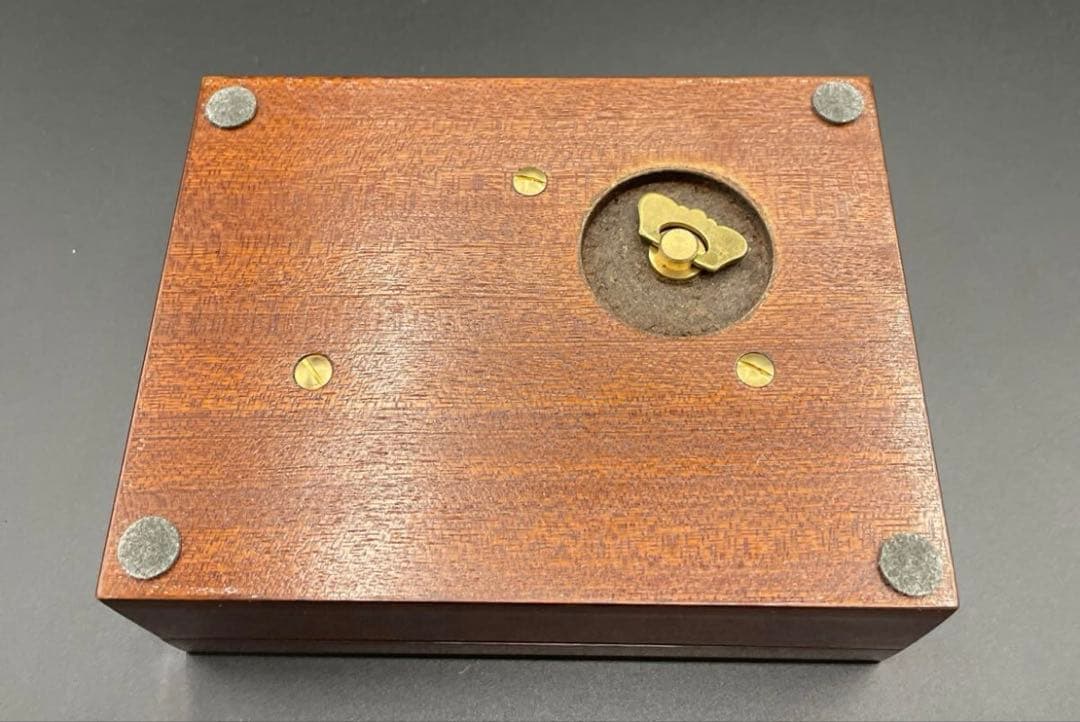 〈美品〉リュージュ カノン REUGE CANON　オルゴール ピアノ塗装 瘤杢