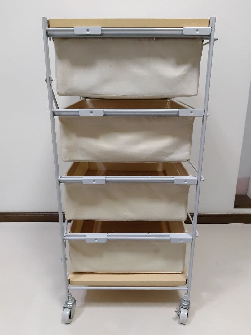 無印良品 スチールユニットシェルフ 帆布バスケットセット 幅56cm