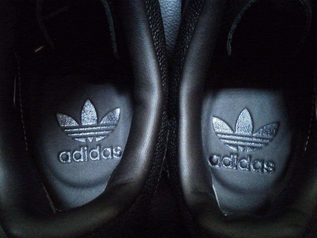 アディダス スタンスミス H 黒 28cm 本革 天然皮革 レザー LUX