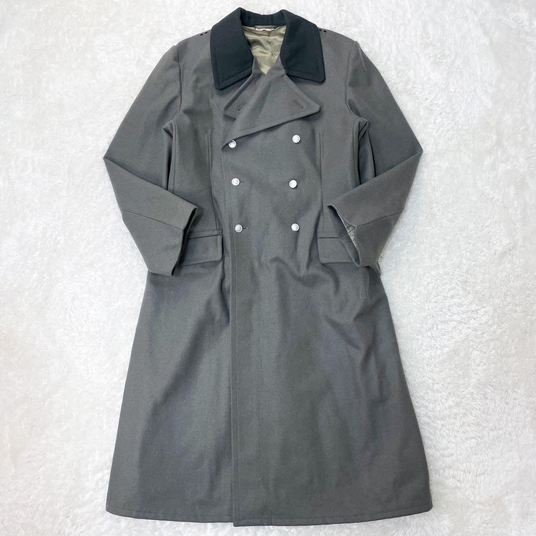 未使用級 東ドイツ軍 ロングコート NVA ビンテージ ウール 防寒 ジャケット