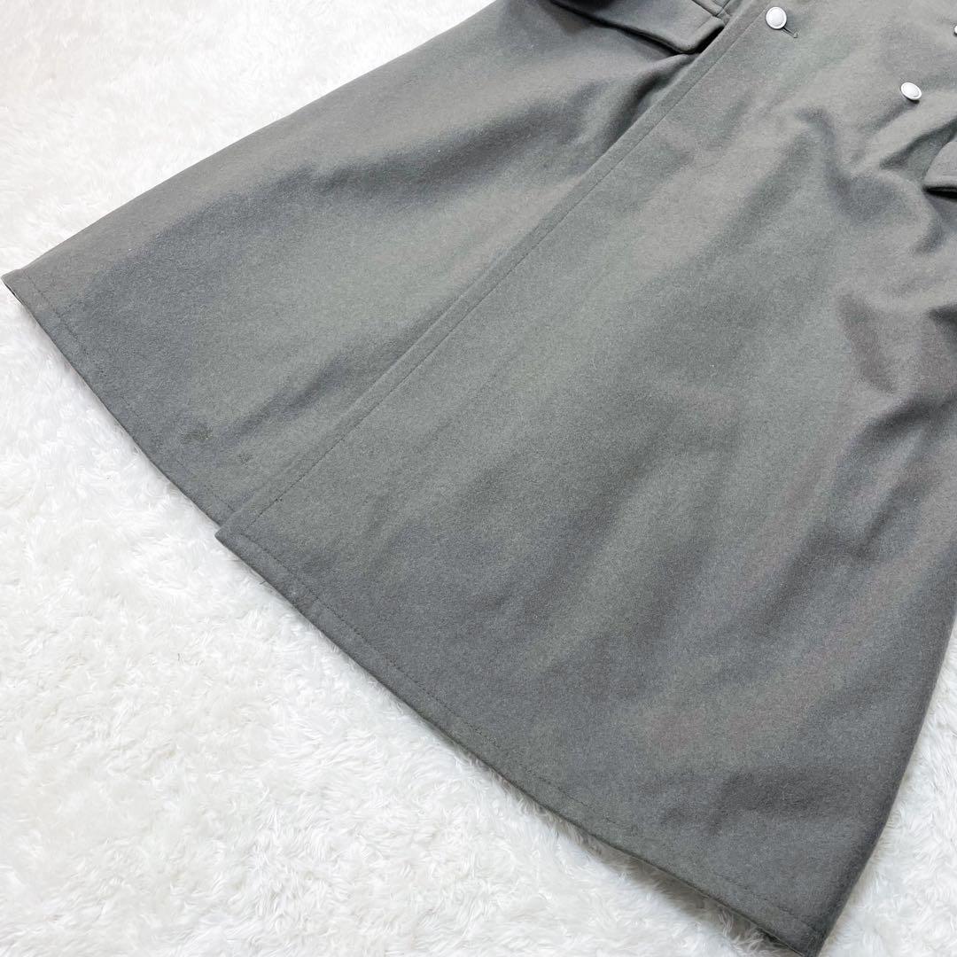 未使用級 東ドイツ軍 ロングコート NVA ビンテージ ウール 防寒 ジャケット