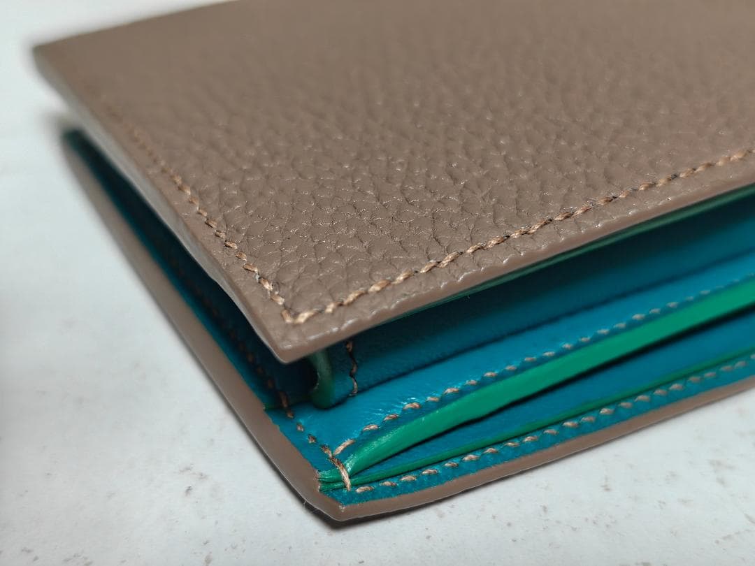 新品同様品 メゾンタクヤ T5 シュランケンカーフ 小銭入れ付き 二つ折り 財布