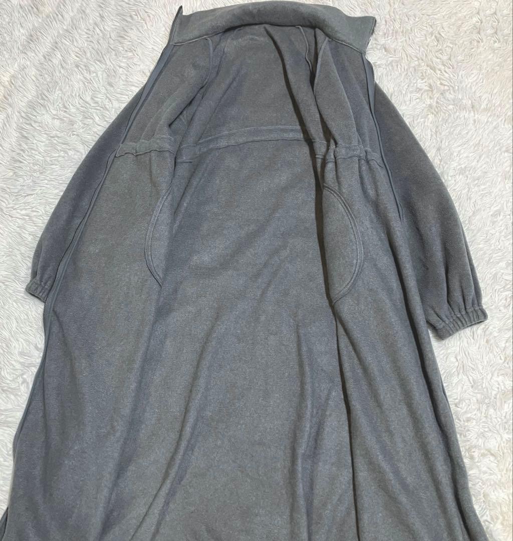 CLOCHE クロシェ フリース ロングワンピース コート ドローコード M