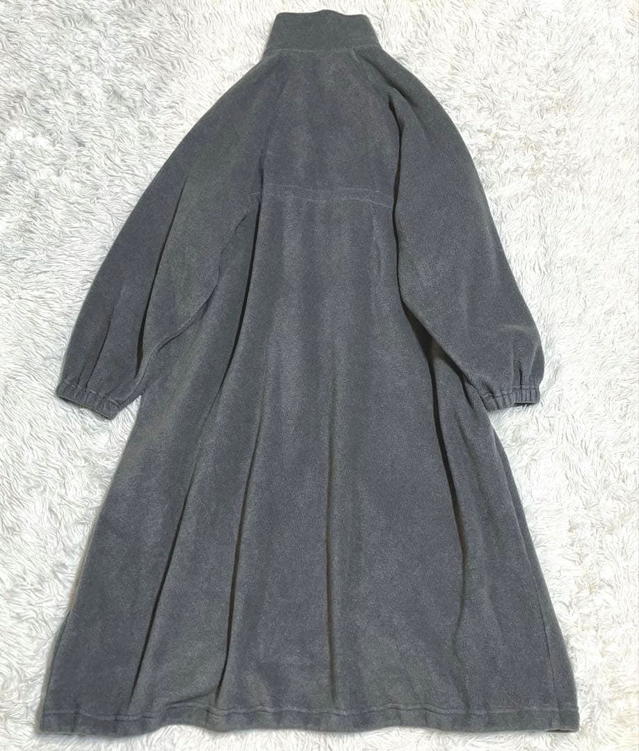 CLOCHE クロシェ フリース ロングワンピース コート ドローコード M