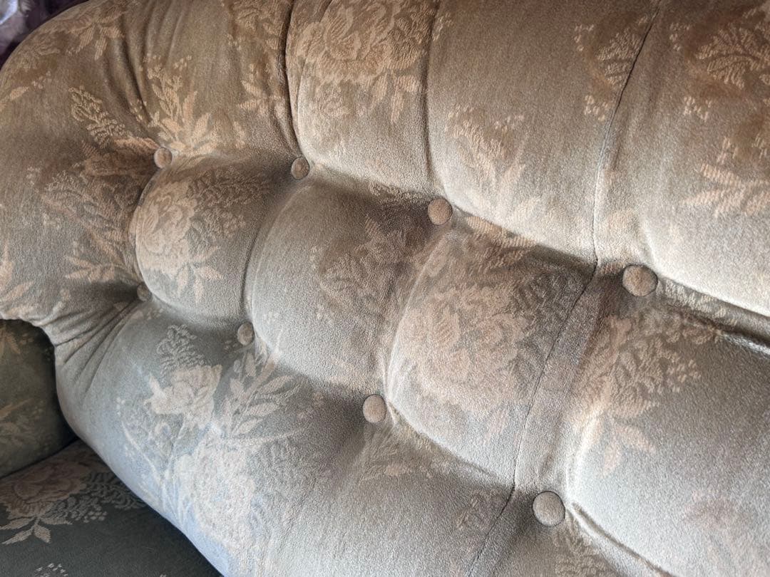 ꧁カリモク家具 karimoku꧂オールドカリモク 金華山織3人掛けソファ 千葉