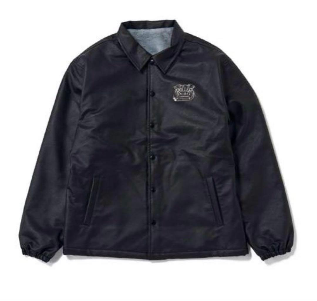 ROLLER FAKE LEATHER COACH JACKET XL 未使用