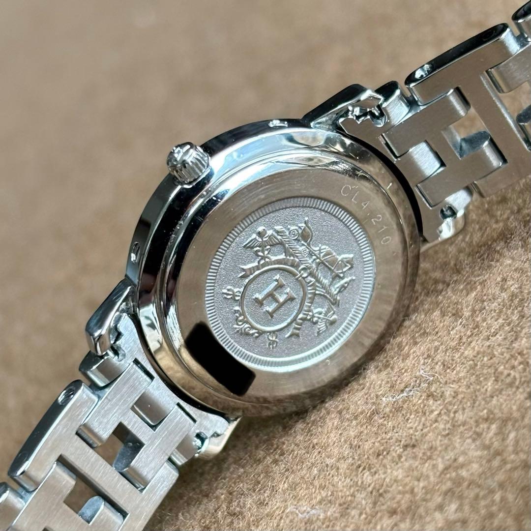 【HERMES】✨極美品✨ エルメス クリッパー レディース 腕時計 ネイビー