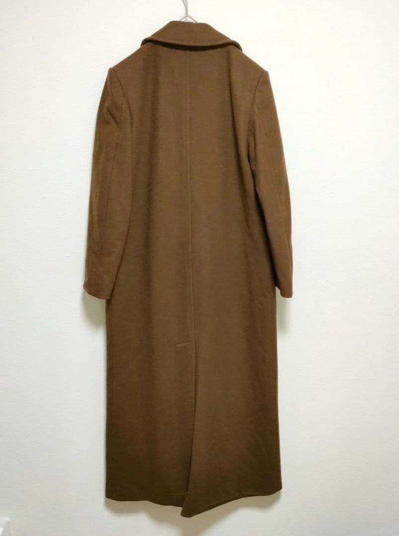 【マックスアンドコー】ロングチェスターコート　ブラウン　40　かっちりめ　シック