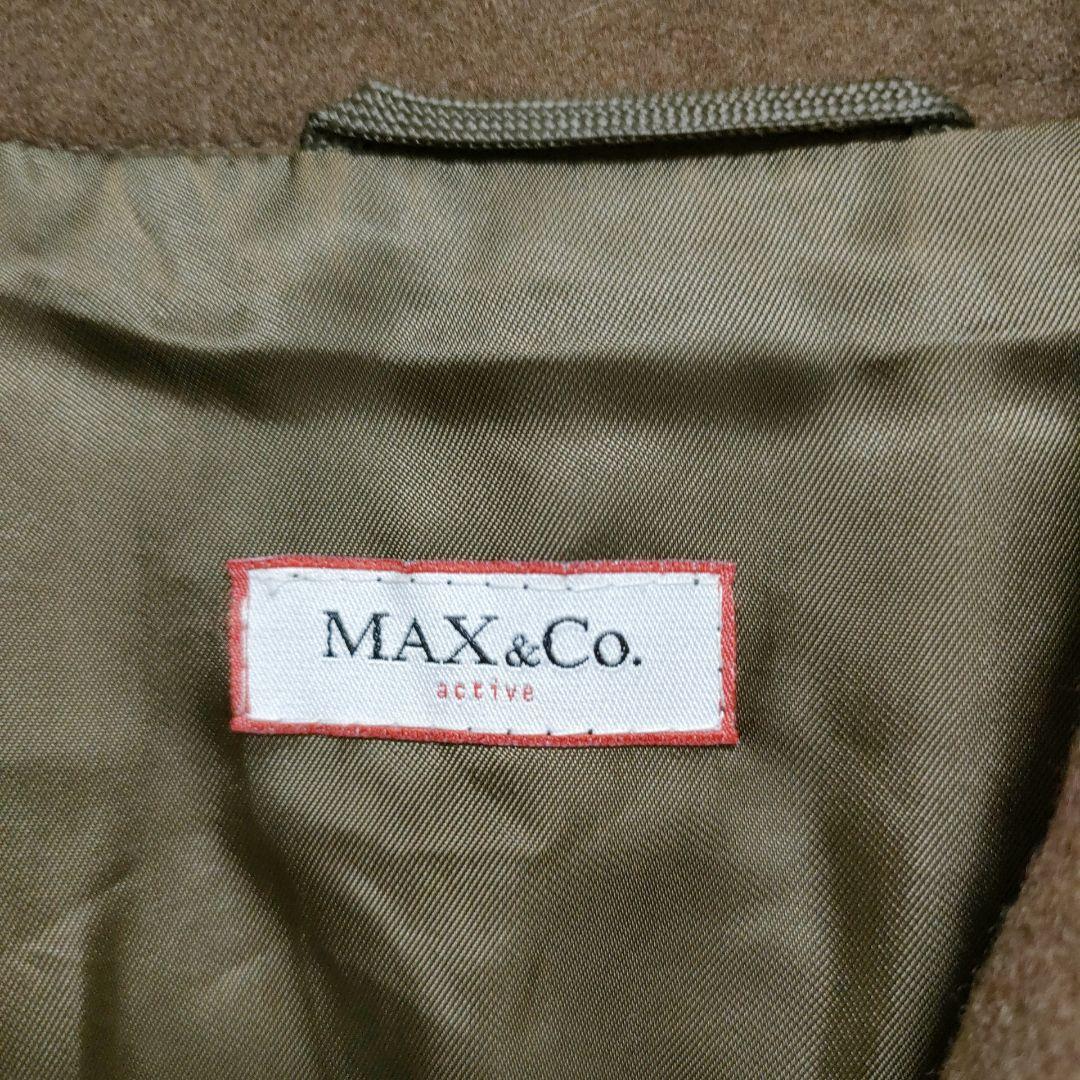 【マックスアンドコー】ロングチェスターコート　ブラウン　40　かっちりめ　シック