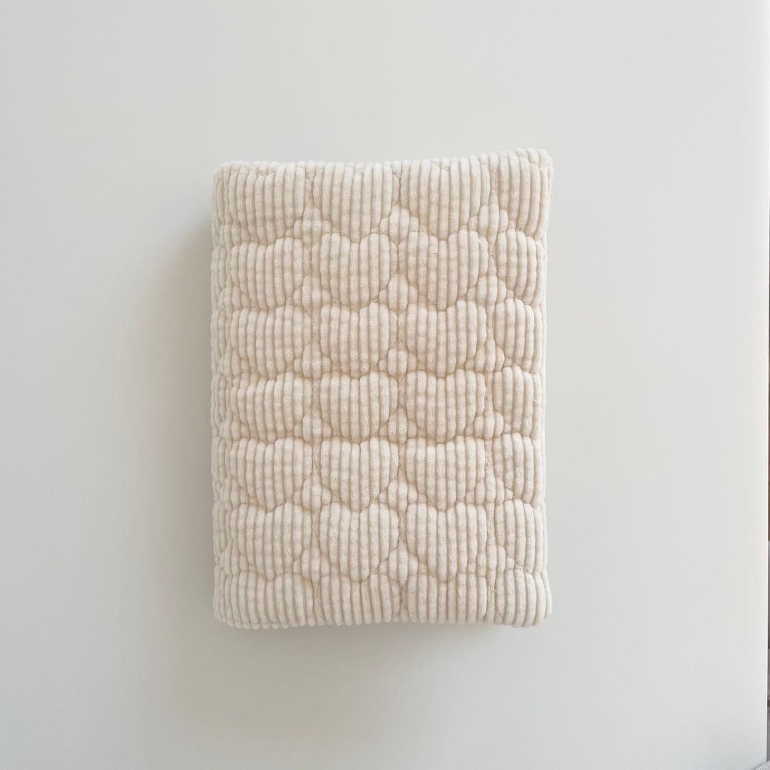 早い者勝ち　韓国　バインダー　カバー　貯金　現金管理　コットン　ハート　ホワイト