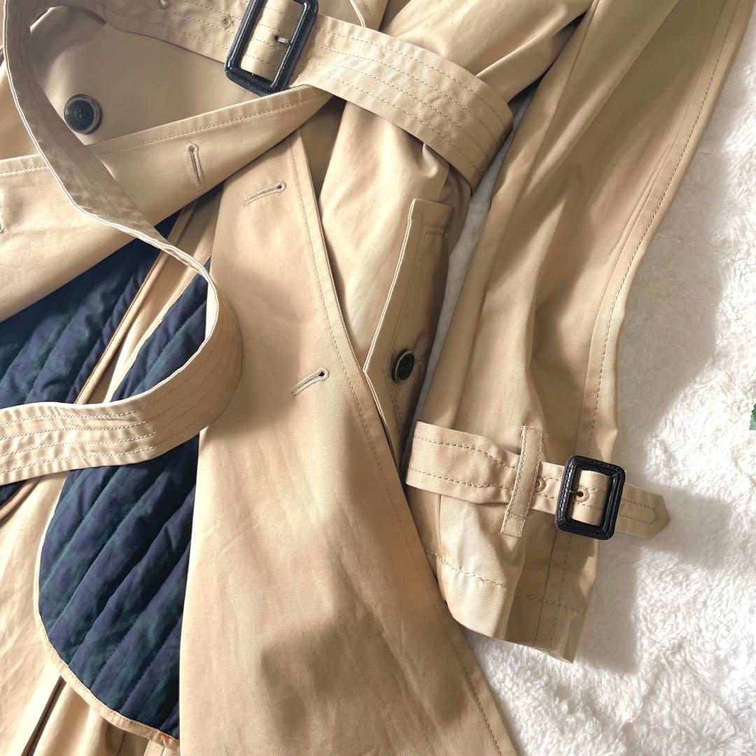 美品✨ダブルスタンダードクロージング トレンチコート ライナーベルト付 38 M