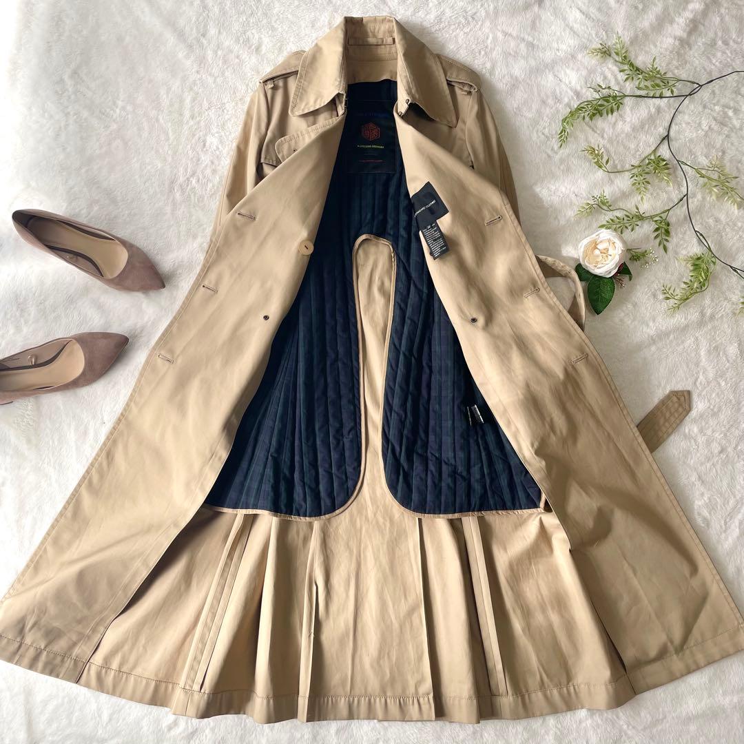 美品✨ダブルスタンダードクロージング トレンチコート ライナーベルト付 38 M