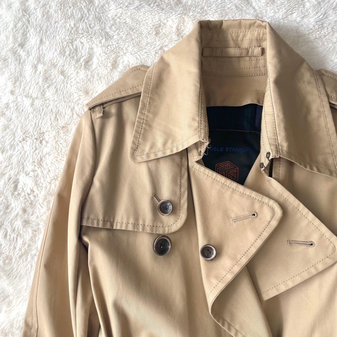 美品✨ダブルスタンダードクロージング トレンチコート ライナーベルト付 38 M